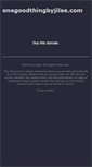 Mobile Screenshot of onegoodthingbyjilee.com